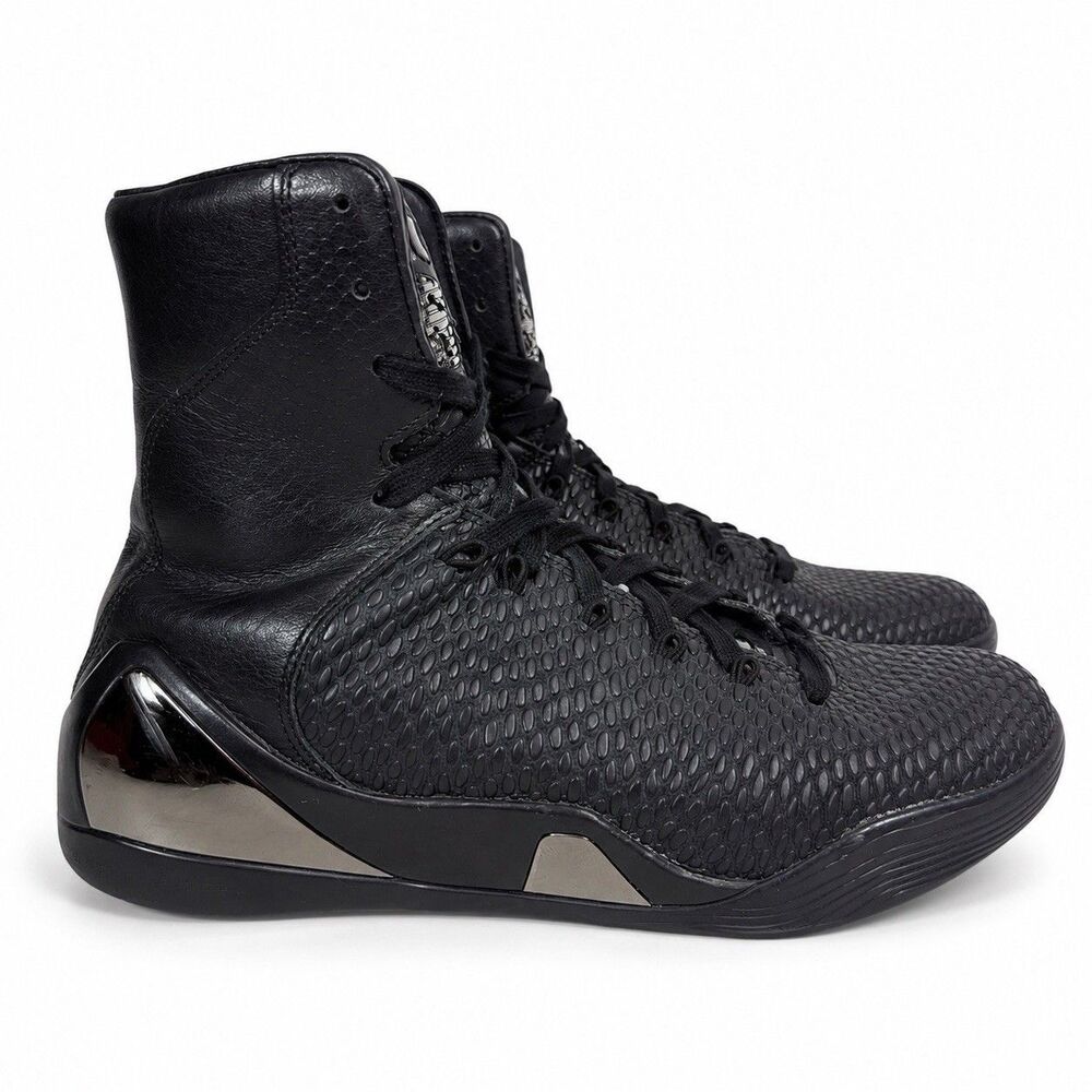 NIKE Kobe 9 High KRM EXT Black Mamba Mens Size 9 Shoes 716993-001 2014